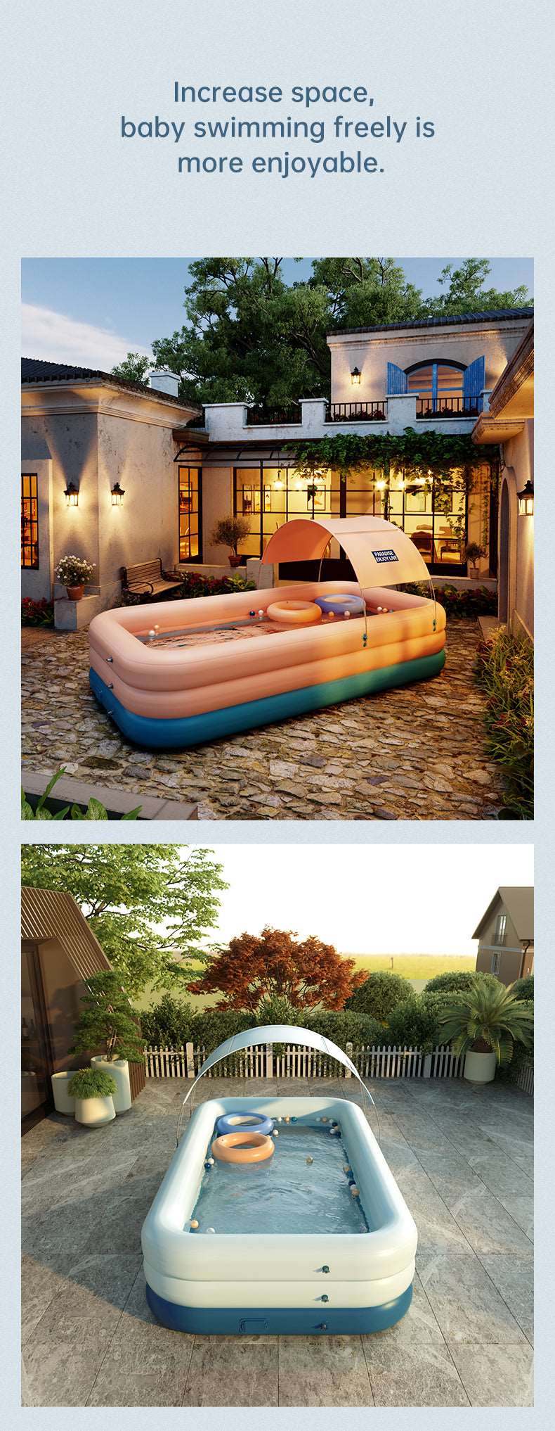 Wireless Inflatable Swimming Pool