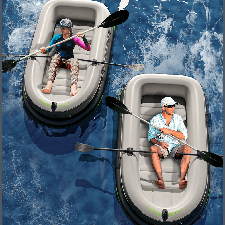 Cisann HIKEMAN Explorer Inflatable Kayak Boat Series, Portable Fishing Boat Raft Adults and Kids…