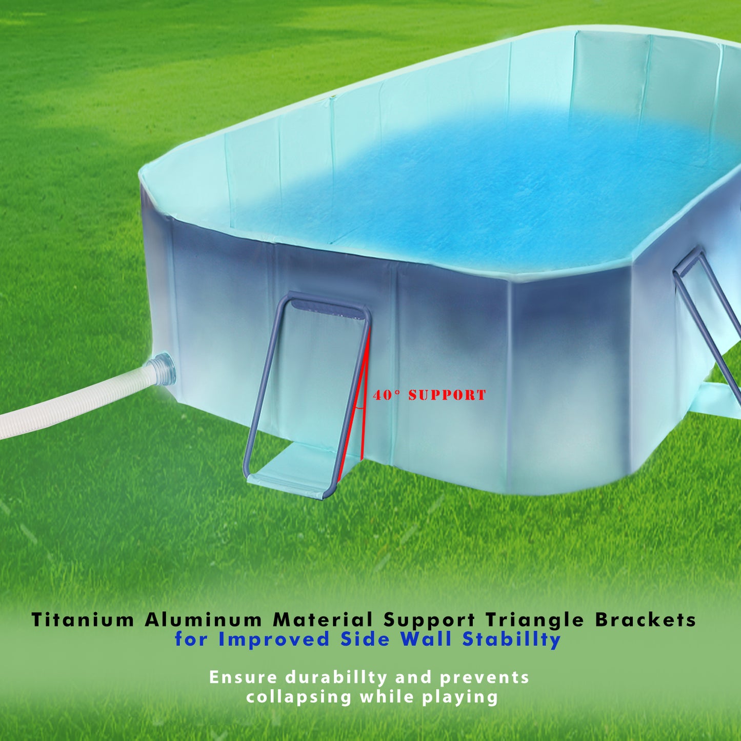 Non-inflatable Folding Kiddie Pool