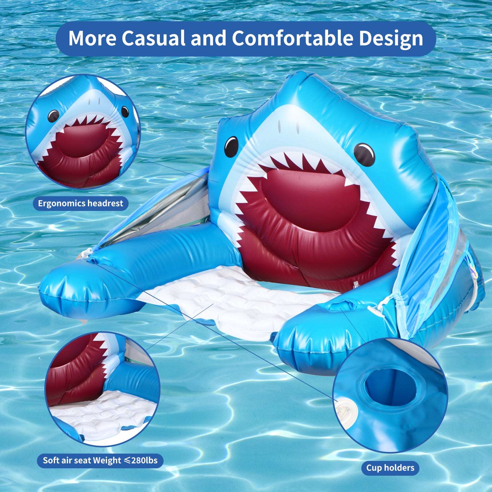 X-Large Inflatable Pool Float Chair for Adult