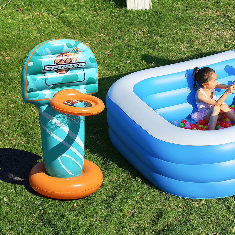 Inflatable Pool Basketball Hoop Set