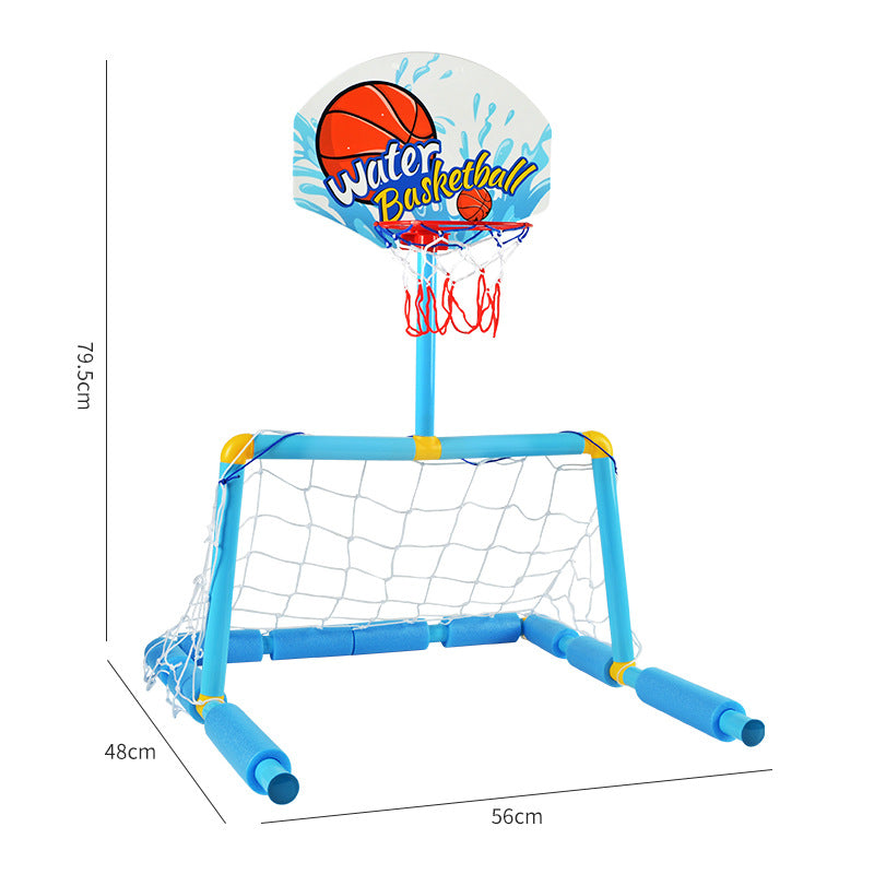 Pool Game Toys Soccer Basketball Hoops Water Sports Set