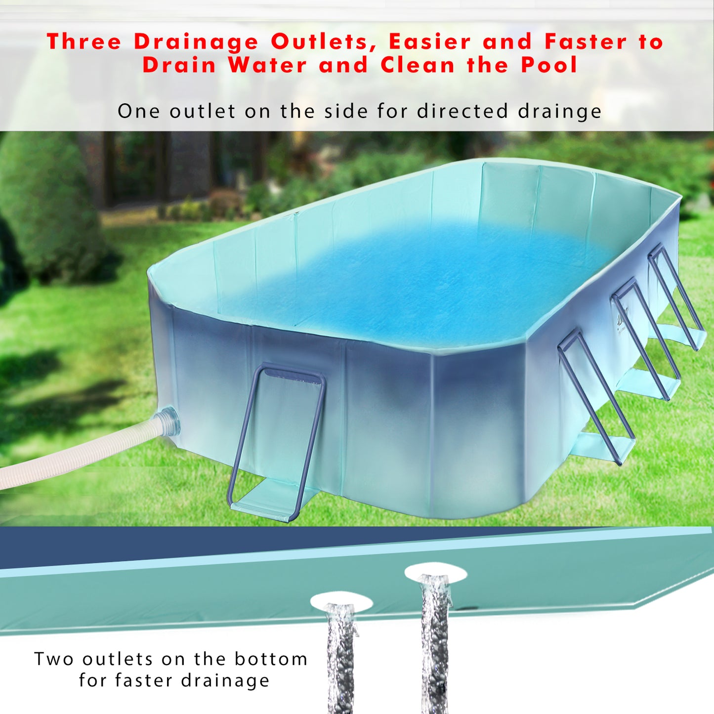 Non-inflatable Folding Kiddie Pool