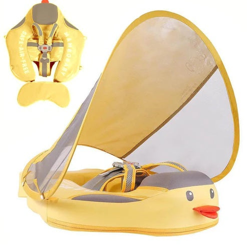 Mambobaby Baby Waist Float for 8-36 Months Baby - Yellow Duck Design