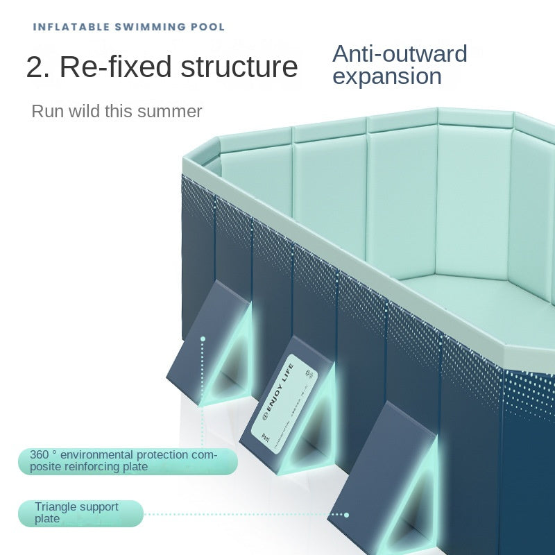 Non-inflatable Collapsible Pool Kiddie Pool Dog Pool