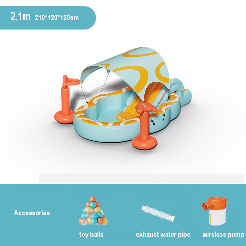 Inflatable Kids Swimming Pool with Slide