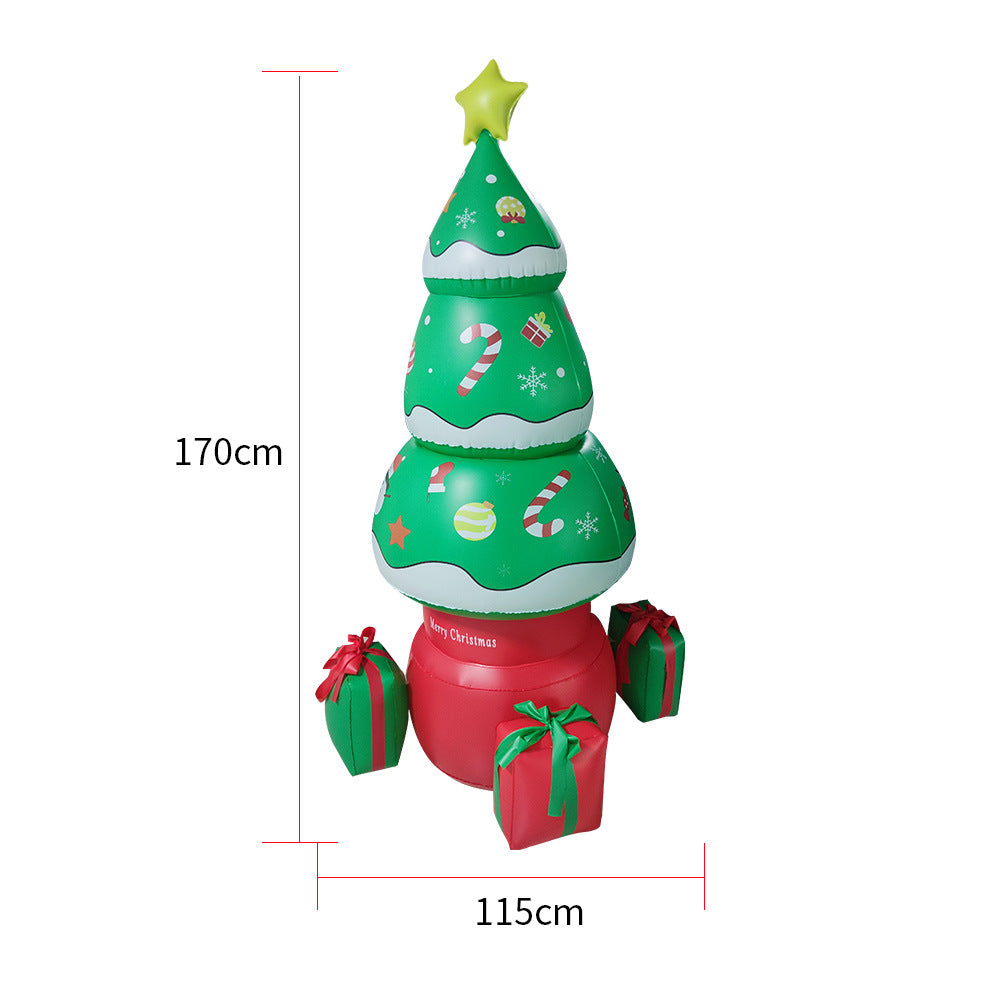 5.6 FT Giant Inflatable Santa For Christmas Garden Yard Lawn Xmas Party Decorations Inflatable Christmas Tree Gift Santa