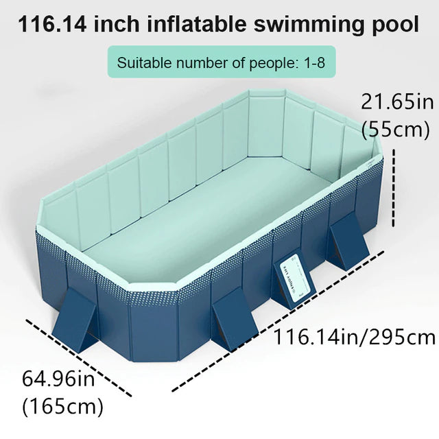 Non-inflatable Collapsible Pool Kiddie Pool Dog Pool