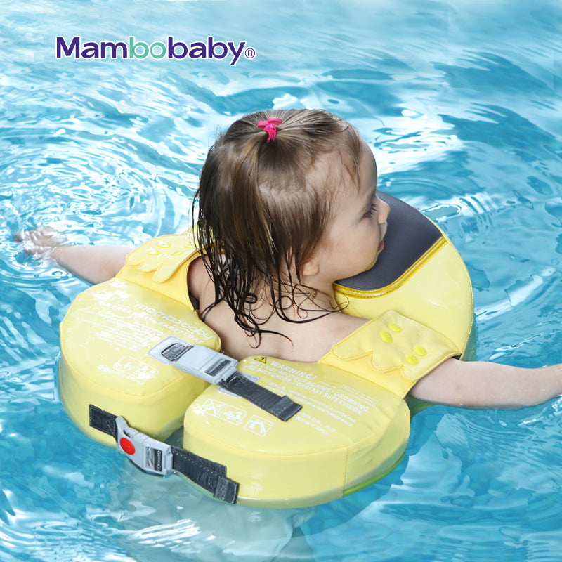 Mambobaby Baby Waist Float for 8-36 Months Baby - Yellow Duck Design