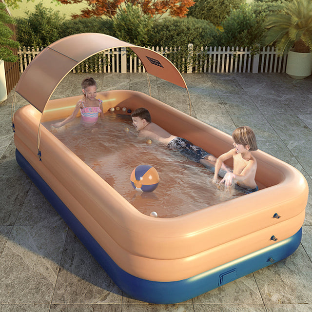 Automatic Moving Inflatable How to Install Automatic Inflatable Swimming Pool for kids – Aquablue Fun