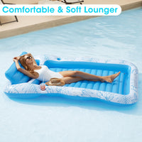 Inflatable Tanning Pool Lounger Float