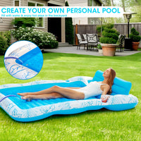 Inflatable Tanning Pool Lounger Float