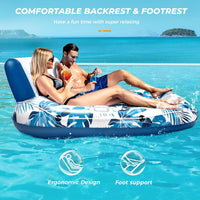 Inflatable Adult Pool Lounger Float Large Size