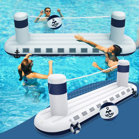 Inflatable Pool Volleyball Set & Basketball Hoop - CRUISE SHIP