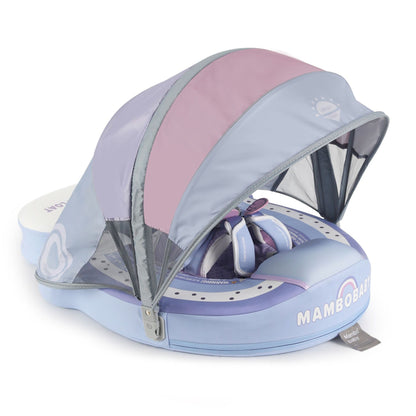 Upgrade Mambobaby Baby Swimming Float With Adjustable Canopy for 3-24 Months Baby