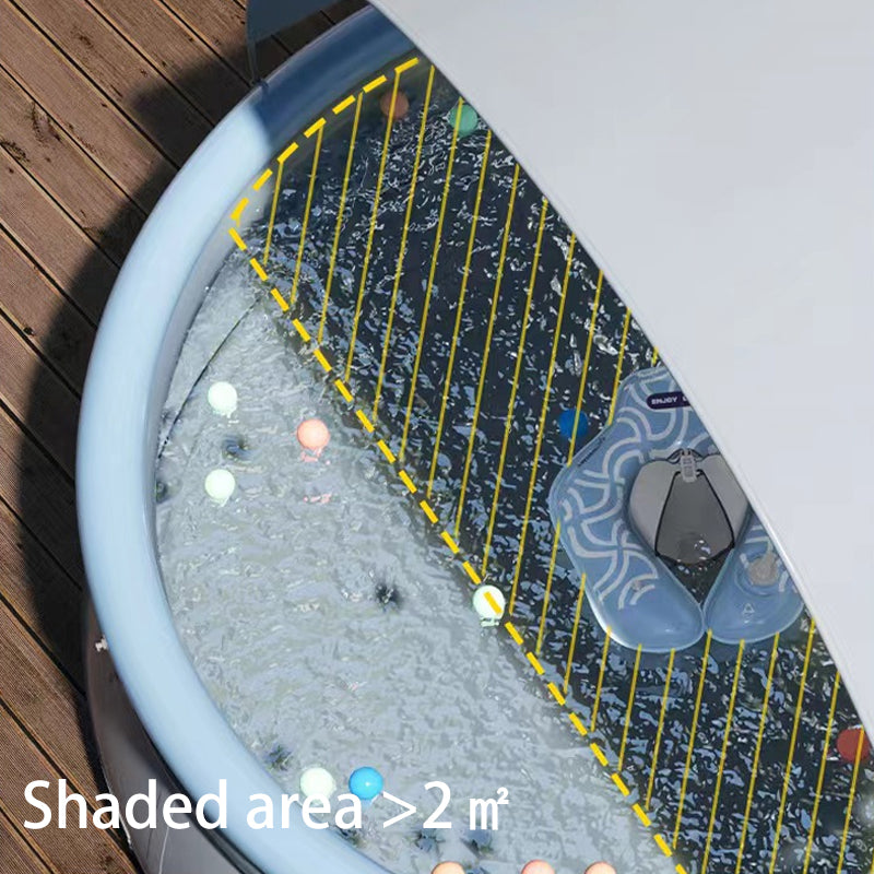 Inflatable Grip Net Swimming Pool with Sunshade