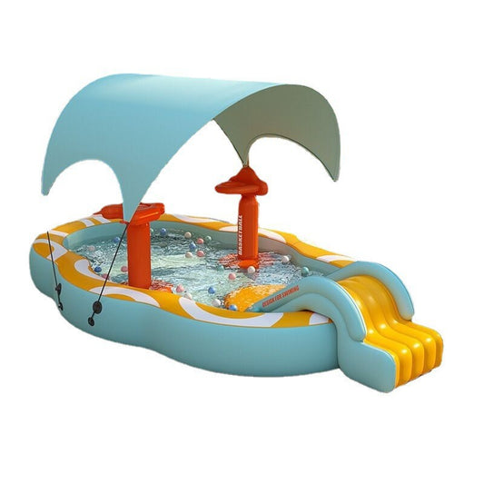 Inflatable Kids Swimming Pool with Slide
