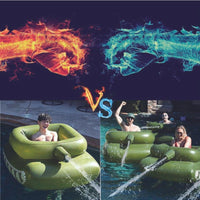 Inflatable Tank Pool Float With Water Cannon - Indoor & Backyard Family Fun - cisann.com