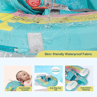 Mambobaby Baby Swimming Float With Adjustable Canopy