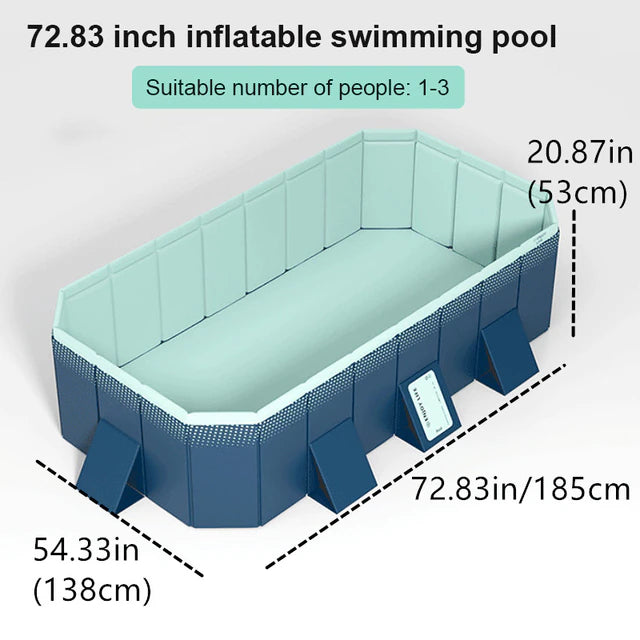 Foldable Pools For Kids PVC Summer Swimming Pool With Bracket