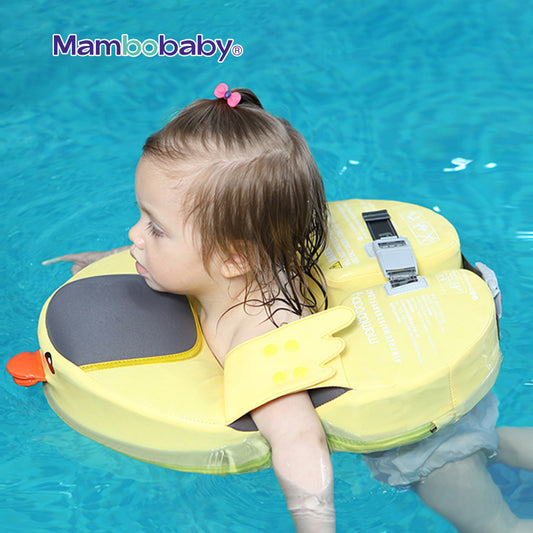 Mambobaby Baby Waist Float for 8-36 Months Baby - Yellow Duck Design